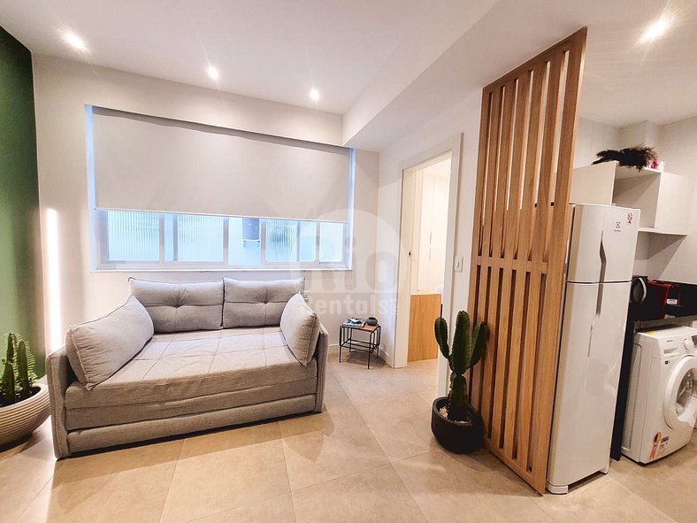 Elegante apartamento de 1 dormitorio en Copacabana