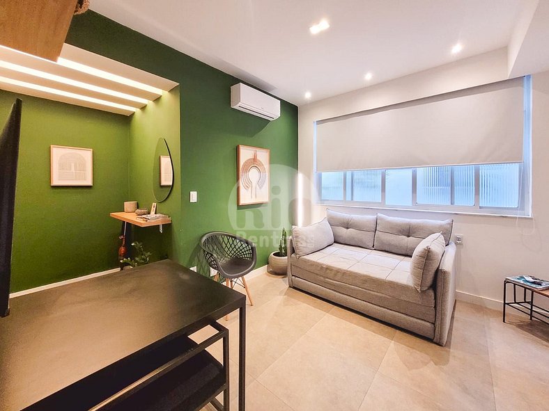 Elegante apartamento de 1 dormitorio en Copacabana