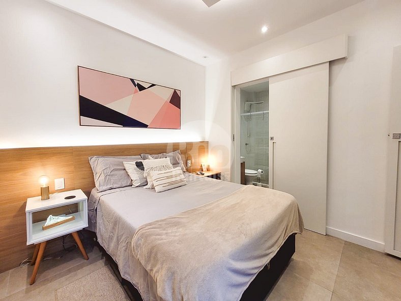 Elegante Apartamento de 1 Quarto em Copacabana