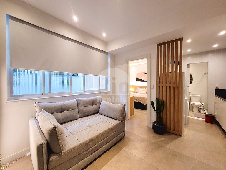 Elegante Apartamento de 1 Quarto em Copacabana