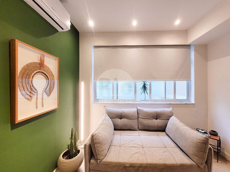 Elegante Apartamento de 1 Quarto em Copacabana