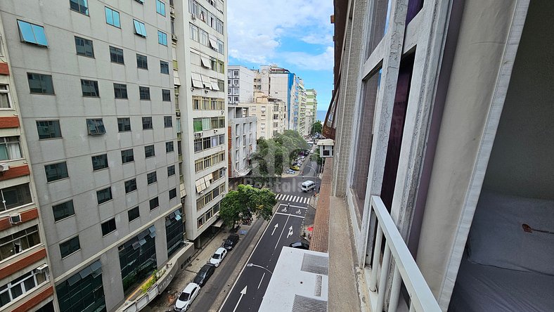 Rio Rentals 021 U012 - Apto de 1 quarto em Copacabana.